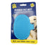 Blue 4-in-1 Rubber Dog Mitt