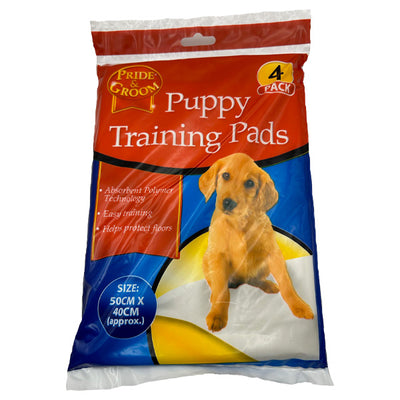 4 Pack Puppy Training Pads Packaging