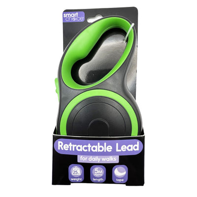 Green 5M Retractable Tape Dog Lead