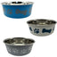3 colours of the 800ml Dog Bowl on white background
