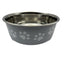 Grey 800ml Dog Bowl on white background