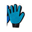 De-Shedding Glove For Dogs in light blue