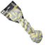 Yellow Dumbbell dog toy displayed