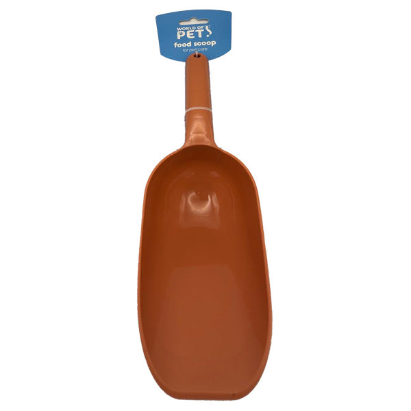 Large Dog Food Scoop Brown
