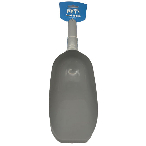 Large Dog Food Scoop Grey