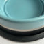 close up of dog bowl showing rim rubber base